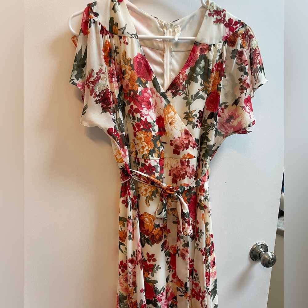 PinkBlush maternity dress floral size large